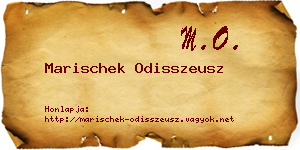 Marischek Odisszeusz névjegykártya